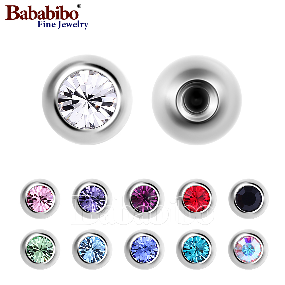 Body Jewelry Replacement Ball - Boules de rechange en titane, 14g,