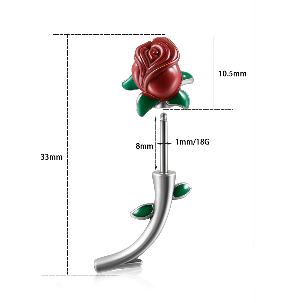Anneau de nombril de fleur de  - Body Jewelry Surgical Steel avis et prix