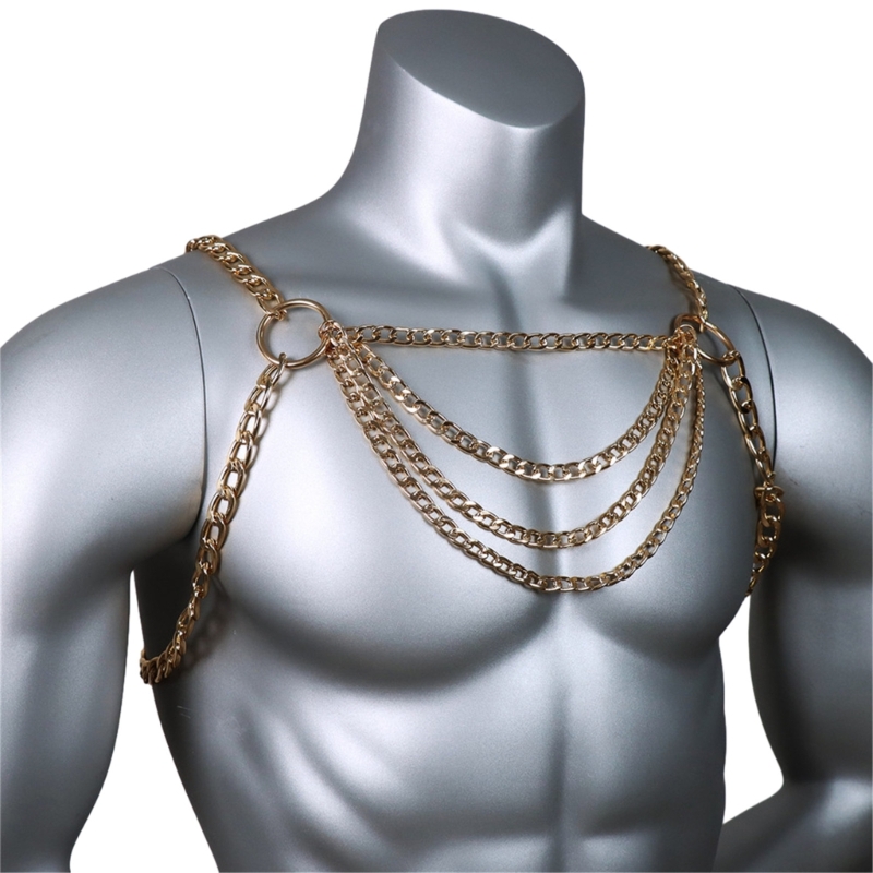 Chaîne poitrine en métal pour  - Body Jewelry Necklace avis et prix