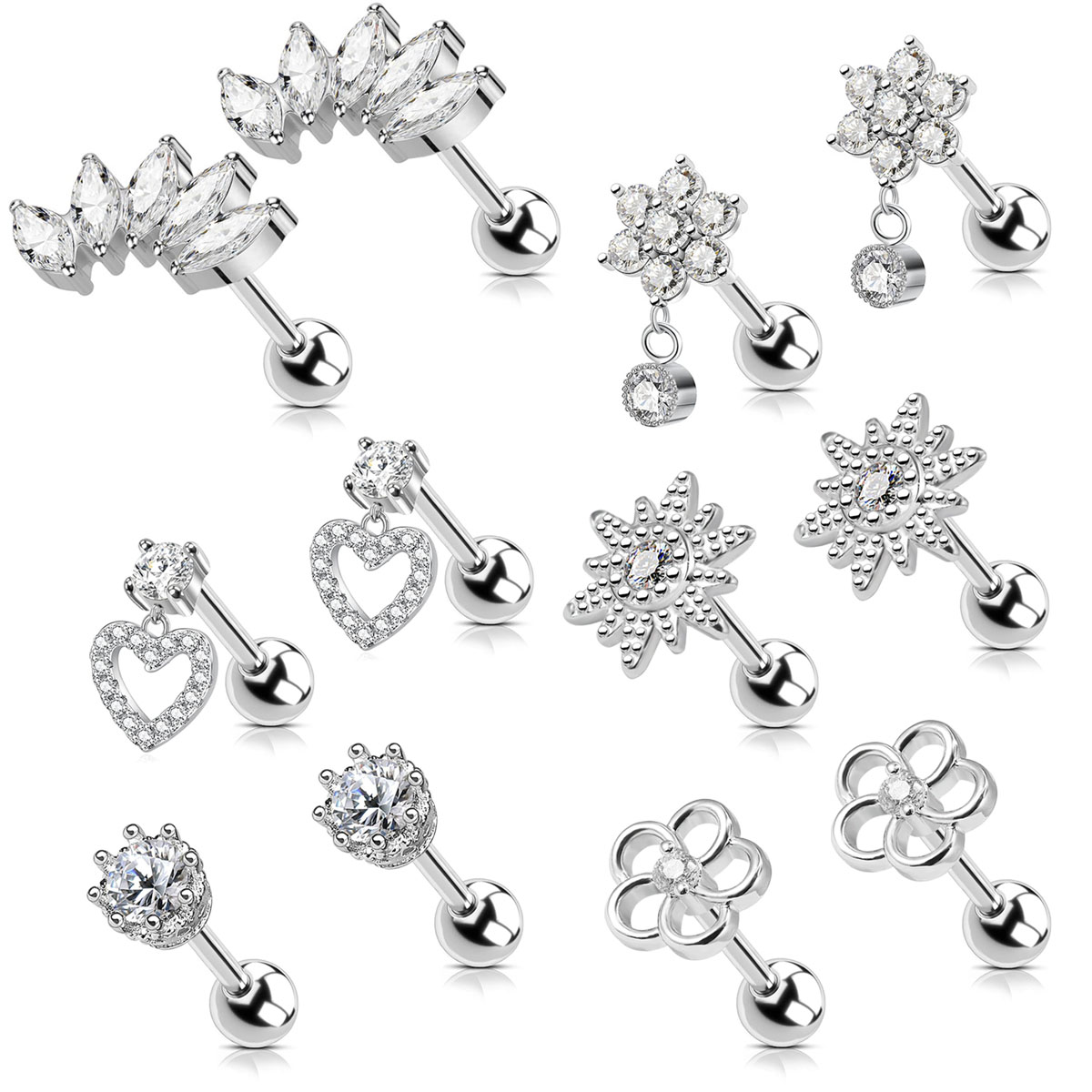 Boucles d'Oreilles Creuses en  - Body Jewelry Surgical Steel avis et prix