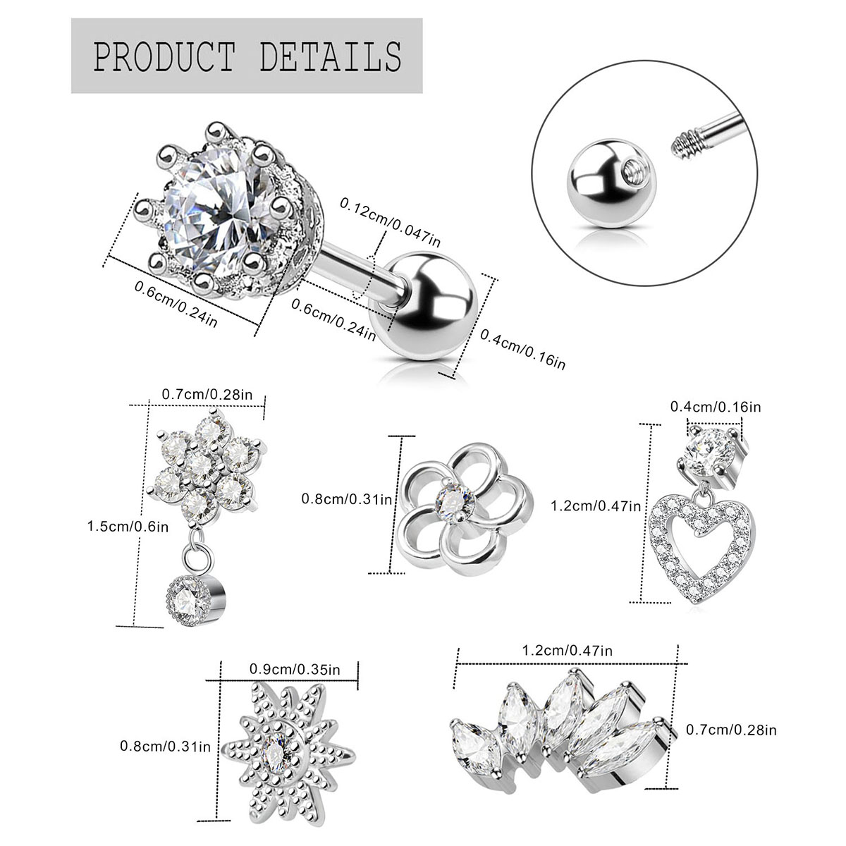 Boucles d'Oreilles Creuses en  - Body Jewelry Surgical Steel avis et prix